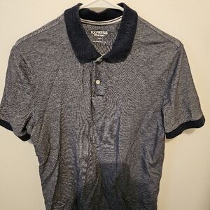Express Men's Blue Polo Shirt